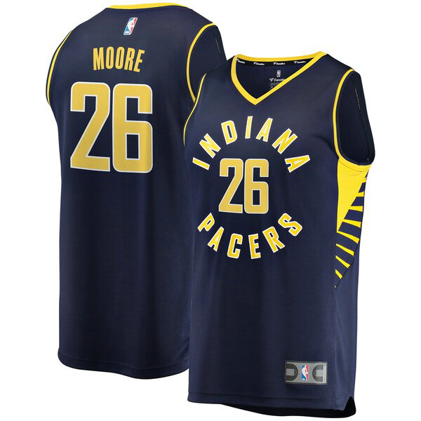 Maillot Indiana Pacers Homme Ben Moore 26 Icon Edition Bleu marin